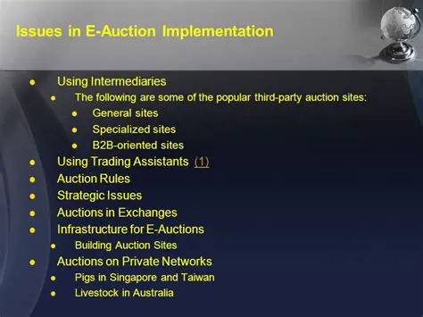 Analysis of Obstacles to the Auction Implementation