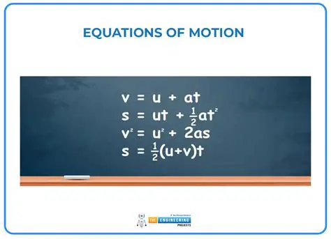 Applying the Equations of Motion