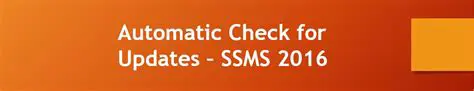 Automatic Check for Updates
