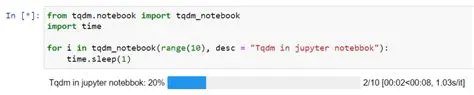 Basic Usage of TQDM in Jupyter Notebook