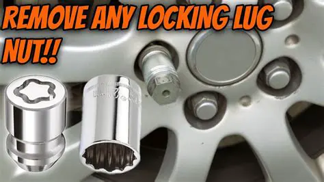 Be careful not to drop the lug nuts or flat tire