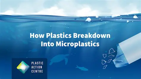 Breakdown of larger plastic debris
