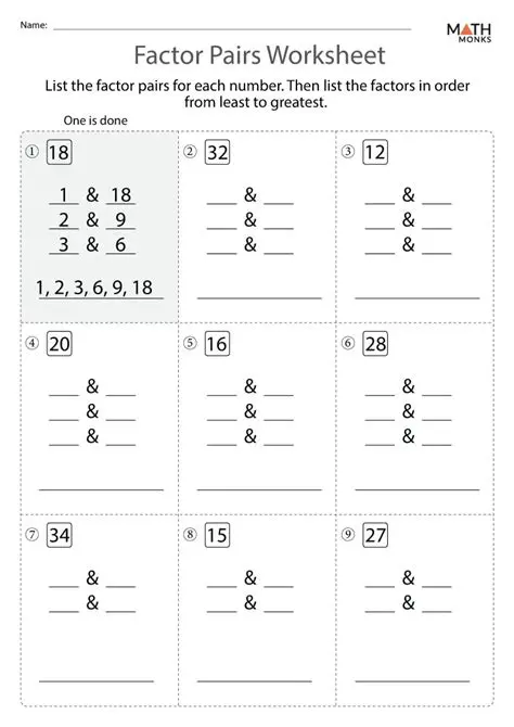 Breaking Apart 10 to Find Another Factor Pair
