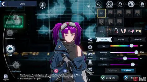 Character Creation and Customization