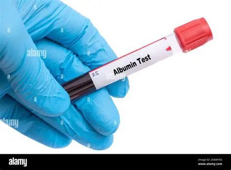 Check for white albumin deposits