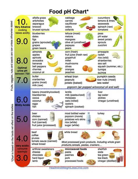 Checking the pH of foods and drinks