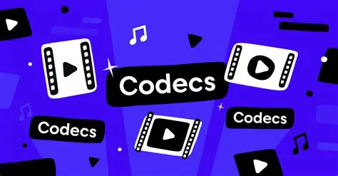 Choice of Video and Audio Codecs