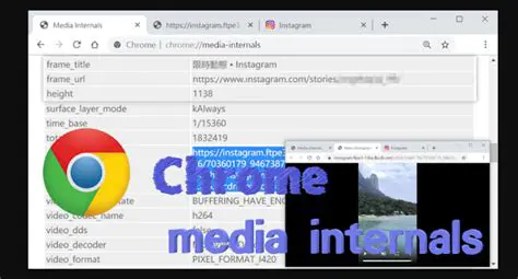Chrome Media Internals Output