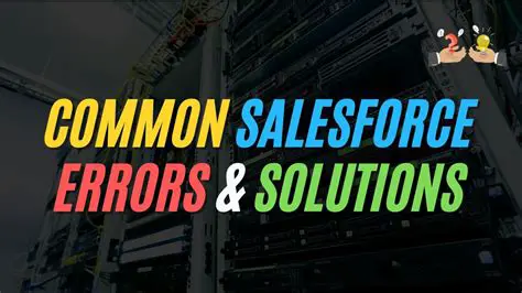 Common Errors and Solutions