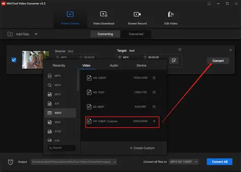 Conversion to Windows Media Format