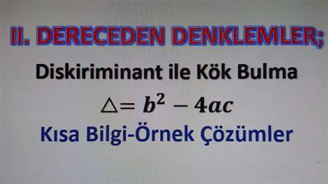 Denklemin Derecesini Bulma