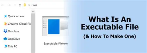 Distribute the executable file