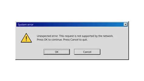 Error Messages and Platform