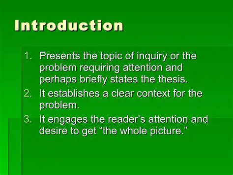 Establishes a clear context
