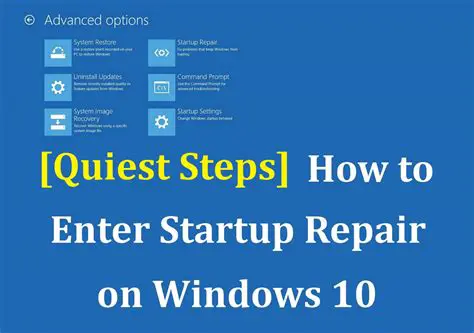 Features of Startup Repair
