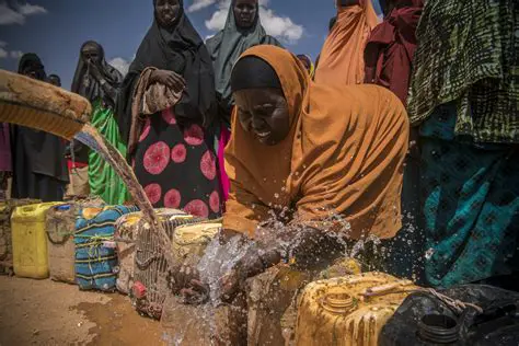 Food and water distribution
