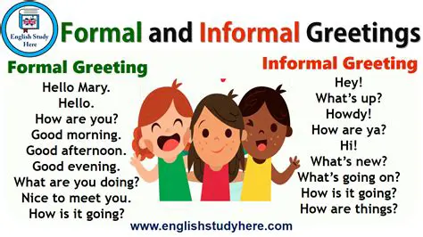 Formal Greetings in English