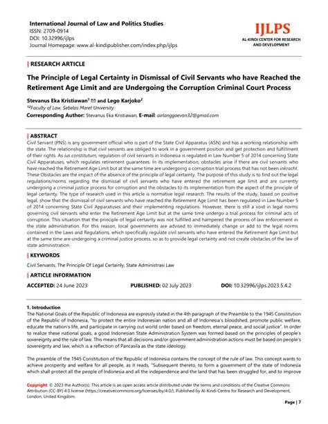 Fulfillment of the Principle of Legal Certainty