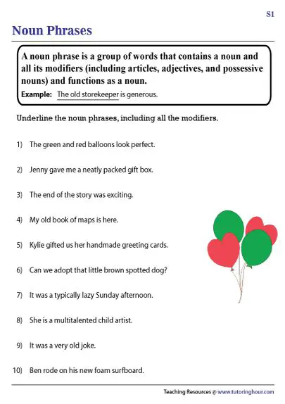 Identifying Noun Phrases in Sentences