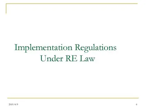 Implementation Regulations