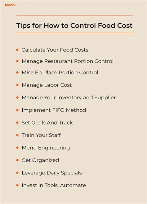 Improved food cost control
