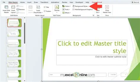 Key Features of a Slide Master