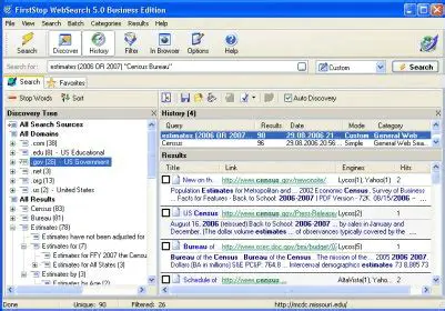 Key Features of FirstStop WebSearch Business Edition