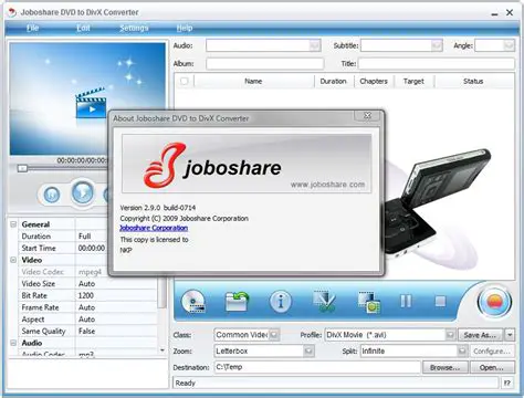 Key Features of Joboshare Free Video Converter