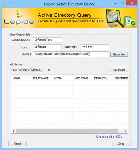 Key Features of Lepide Active Directory Query