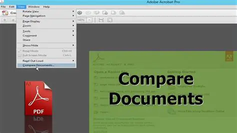 Key Features of pdfDocs compareDocs