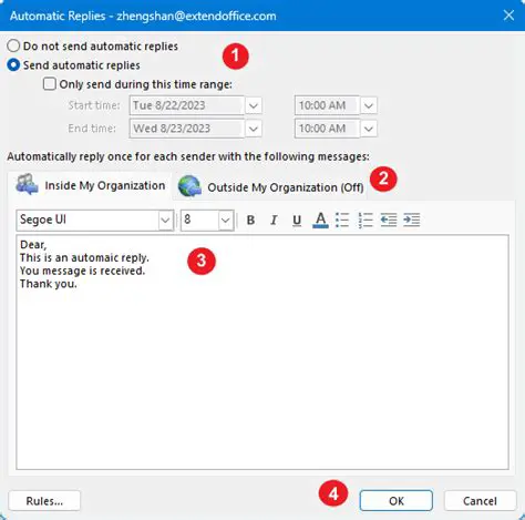 Key Features of Topalt Auto Reply for Outlook