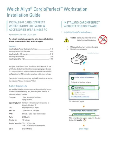 Key Features of Welch Allyn CardioPerfect File Link