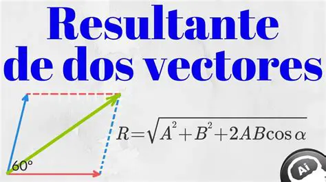 La resultante de dos vectores