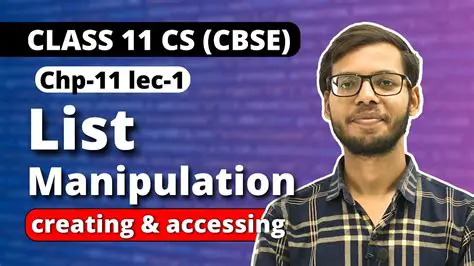 list manipulation features