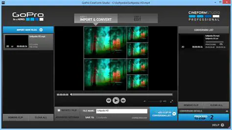 Main Features of GoPro CineForm Studio