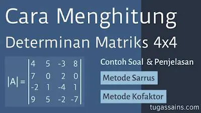Menghitung Determinan Matriks 4x4