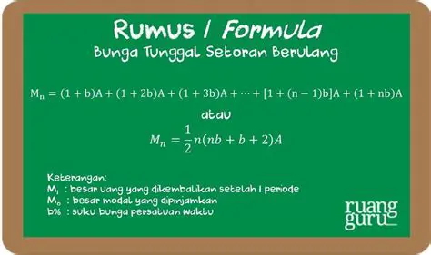 Menghitung Jumlah Uang Tabungan dengan Suku Bunga Tunggal