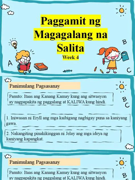 Mga Halimbawa ng Paggamit ng Mga Salita