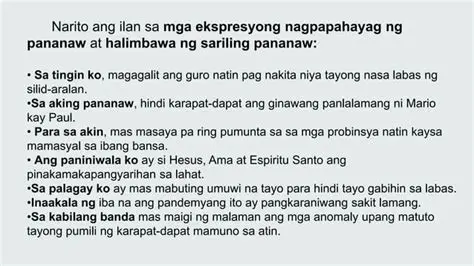 Mga Pananaw sa Mga Sallang