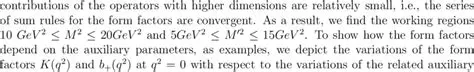 Parameters Used in Calculations