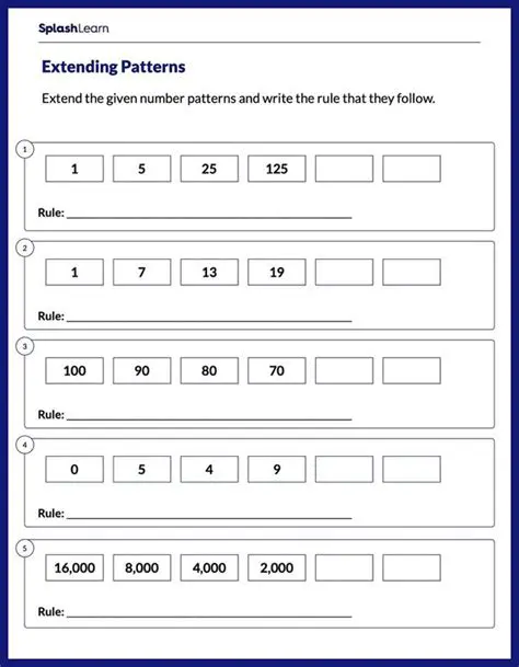 Pattern Rule Starting Number S