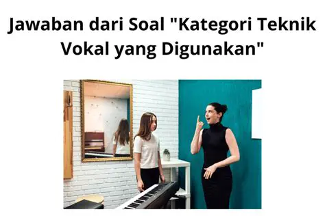 Penggunaan peralatan vokal