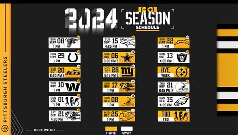 Navigating the Thrill of a Pittsburgh Steelers Game: Schedule, Analysis, and Fan Experience