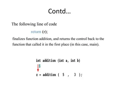 Recalling Function Addition