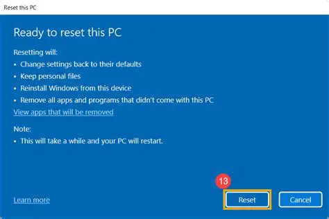 Reinstall the Operating System