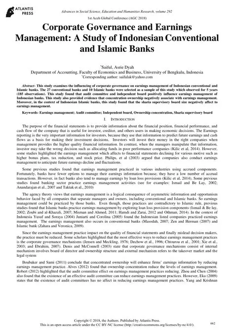 Reveals the relationship between corporate governance and earnings management in Indonesian banking