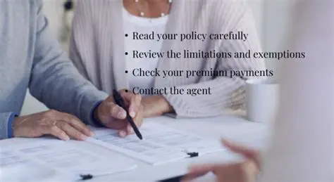 Review your policy carefully