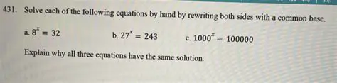 Rewriting Both Sides with a Common Base