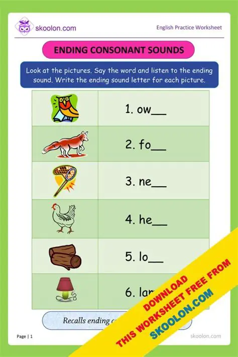 Starting or Ending Letters