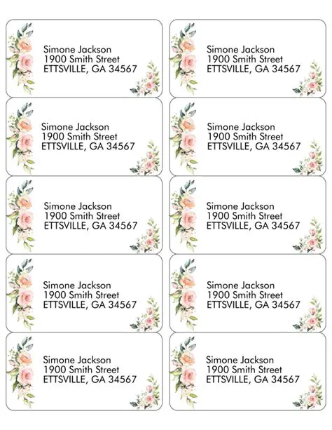 Support for most Avery labels and cards formats